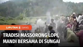 Ratusan Ibu Hamil dan Gadis Desa Ikut Tradisi Mandi Bersama di Sungai | Liputan 6