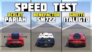 Ocelot Pariah vs Benefactor SM722 vs Grotti Itali GTO (Speed Test) - GTA 5 Online