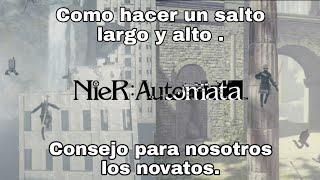 Como hacer un salto largo y alto en NieR:Automata ? | Como llegar al cofre de la Ciudad Inundada?