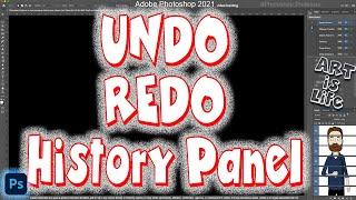 Intro Course-Photoshop 2021: How to Undo, Redo and History Panel (Session 1 vid 4)