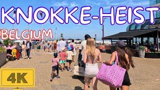 Hot Beach Day in Knokke Heist 4K, Belgium | Summer Walking Tour ️ 