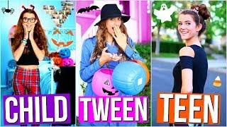 Child vs Tween vs Teen (HALLOWEEN EDITION) !! | Tatiana Boyd