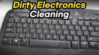 Dirty Keyboard, Printer, Laptop Cleaning (Satisfying Cleaning Video)