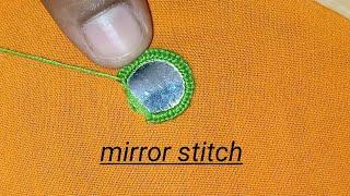 #Lathabeautiful#  how to stitch mirror easy method/చాలా సింపుల్ గా మిర్రర్ కుట్టడం ఎలా