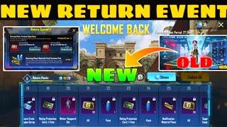 New Return Event  Free Mini Materials | How To Get Return Event In Bgmi/Pubg | WELCOME BACK 3.1