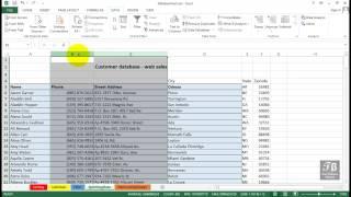Splitting Data Into Multiple Columns   Excel 2013 Beginners Tutorial