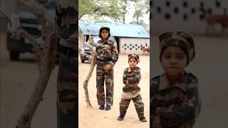 Army ka Darr or power  fun with family #shorts #viral #army #funny