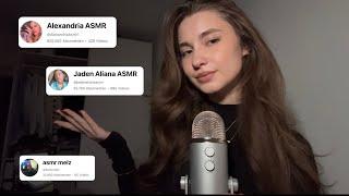 ASMR My Current Favorite ASMR Artists (clicky whisper)