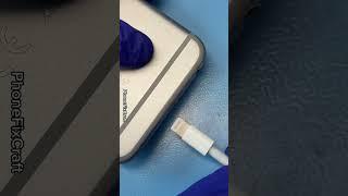 cleaning iPhone charging port || #satisfying || #iphone || #shorts || @Compo Tech || #asmr