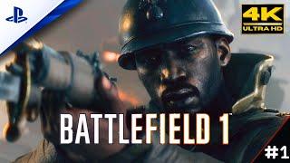 Battlefield 1 (PS5) - Prologue "Storm of Steel" Gameplay Walkthrough Part 1- (4K 60FPS)