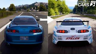 Project Cars 3’s Fully Upgraded JDM Legends DLC Cars (JGTC Style Mk4 Supra, RX-7 R2 & NSX Gameplay)