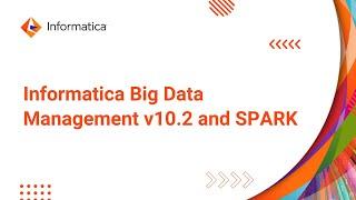 Informatica Big Data Management v10.2 and  SPARK