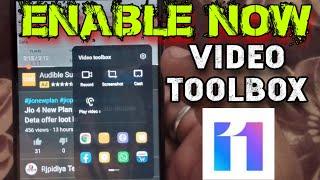 MIUI 11 | Enable Hidden Video Toolbox Feature | ft Poco F1 | Without Root