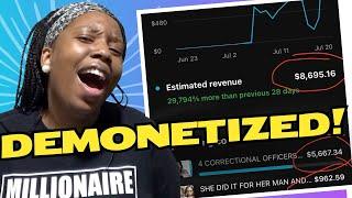 YOUTUBE DEMONETIZED my CHANNEL & TOOK the $8,000 DOLLARS