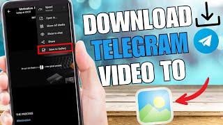 How to Easily Save/ Download Telegram Video to Gallery 2023 | Full Guide