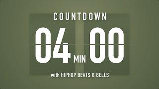 4 Minutes Countdown Timer Flip clock  / +HIP HOP BEATS