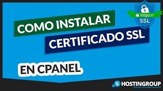 Cómo INSTALAR Certificado SSL en cPanel【 EL MEJOR TUTORIAL 】▷