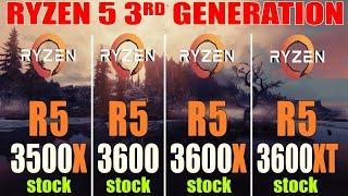 RYZEN 5 3500X vs RYZEN 5 3600 vs RYZEN 5 3600X vs RYZEN 5 3600XT || PC GAMES TEST ||