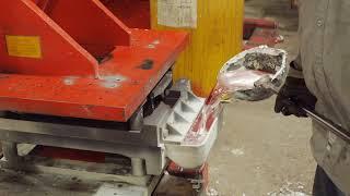 Permanent Mold Casting — Step 2 — The Molten Alloy is Poured