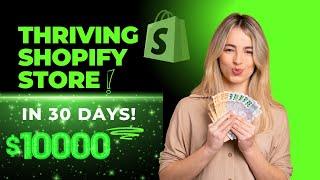 easiest way to start dropshipping in 2025 I Built a THRIVING Online Store with Shopify in 30 Days