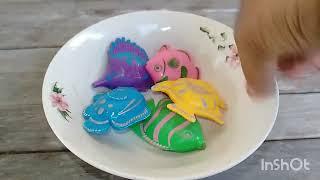 part 82 ASMR CRUNCHING SOUNDS FROM COLORFUL TOY FISH