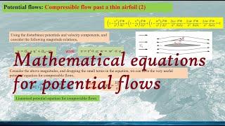 [Aerodynamics: Inviscid] Potential flow theory: the Mathematical Equations for potential functions