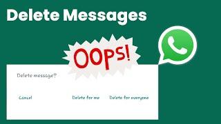 Recall or Delete Already Sent WhatsApp Text Messages
