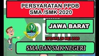 PERSYARATAN PPDB SMA JAWA BARAT 2020 | Jalur Afirmasi | jalur Zonasi | Jalur Prestasi | Anak Guru