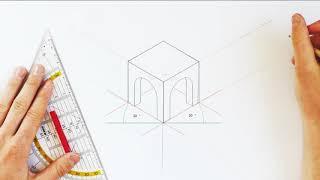 Isometrische Zeichnung eines Hauses aus Würfelmodulen