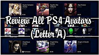 Review All PS4 Avatars (Letter A) | PlayStation 4 Store