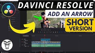 How To Add An Arrow In DaVinci Resolve | Super Fast DaVinci Resolve Editing Tutorial!