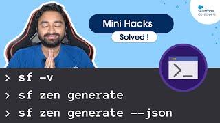 Build a Salesforce Unified CLI Plugin that generates zen quotes | Mini Hacks Solved