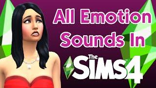 All Emotion Sounds in The Sims 4 (Including the *NEW* Scared Emotion!)