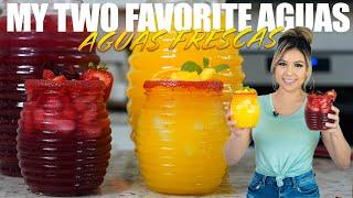 Beat The Heat With These Refreshing Strawberry-Hibiscus & Orange-Mango AGUA FRESCA