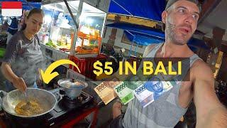 What Can $5 Get You in Bali?  (Indonesian Street Food Challenge) 