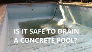 Draining a Concrete Pool