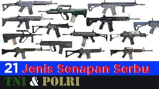 21 Jenis Senapan Serbu TNI & Polri 2021