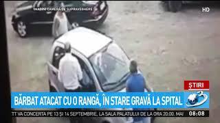 A atacat angajații unui service cu o rangă. Totul a fost filmat