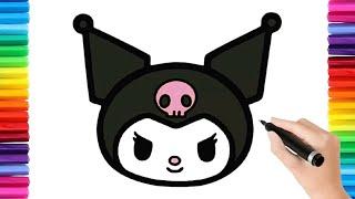 HOW TO DRAW KUROMI EASY  || HOW TO DRAW KUROMI