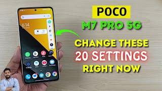 Poco M7 Pro 5G : Change These 20 Settings Right Now