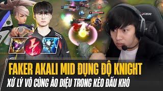 FAKER VÁC AKALI ĐI MID VÔ TÌNH ĐỤNG ĐỘ LEBLANC CỦA KNIGHT TẠI MÁY CHỦ SIÊU CẤP VÀ CÁI KẾT