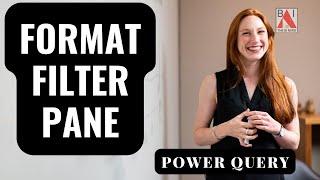 FILTER PANE Format Power BI QUICK and EASY in 1 Minute