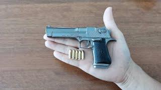 Miniature Desert Eagle Toy Gun Unboxing 2022 - Mini Shell Ejection Pistol Keychain