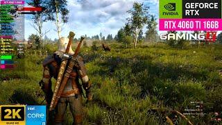 RTX 4060 Ti 16GB | The Witcher 3: Wild Hunt ( DLSS FG Benchmark 1440pᴴᴰ 2K )