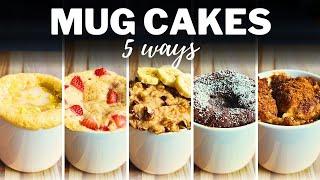 2-Minute MUG CAKES » 5 Flavours for Easy & Delicious Microwave Dessert Recipes