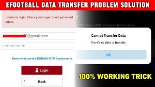 RE-START WHILE DATA TRANSFER PROBLEM eFOOTBALL MOBILE ll DATA TRANSFER PROBLEM IN eFOOTBALL