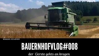 BauernhofVlog #008 Gerstedreschen mit Deutz- Fahr 5690 HTS Schäferhof Eningen