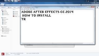 Adobe After Effects CC 2014 How to install