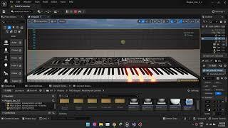 [Unreal Engine] UE5 Metasound Sample Based Piano VST Demo