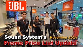 JBL Sound System's Promo Price List Update November 2024, PartyBox, Microphone, Headphones